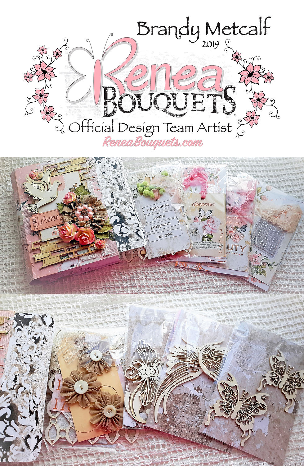 Thumbnail: Beautiful Board Love Birds Tuck In  Laser Cut Chipboard