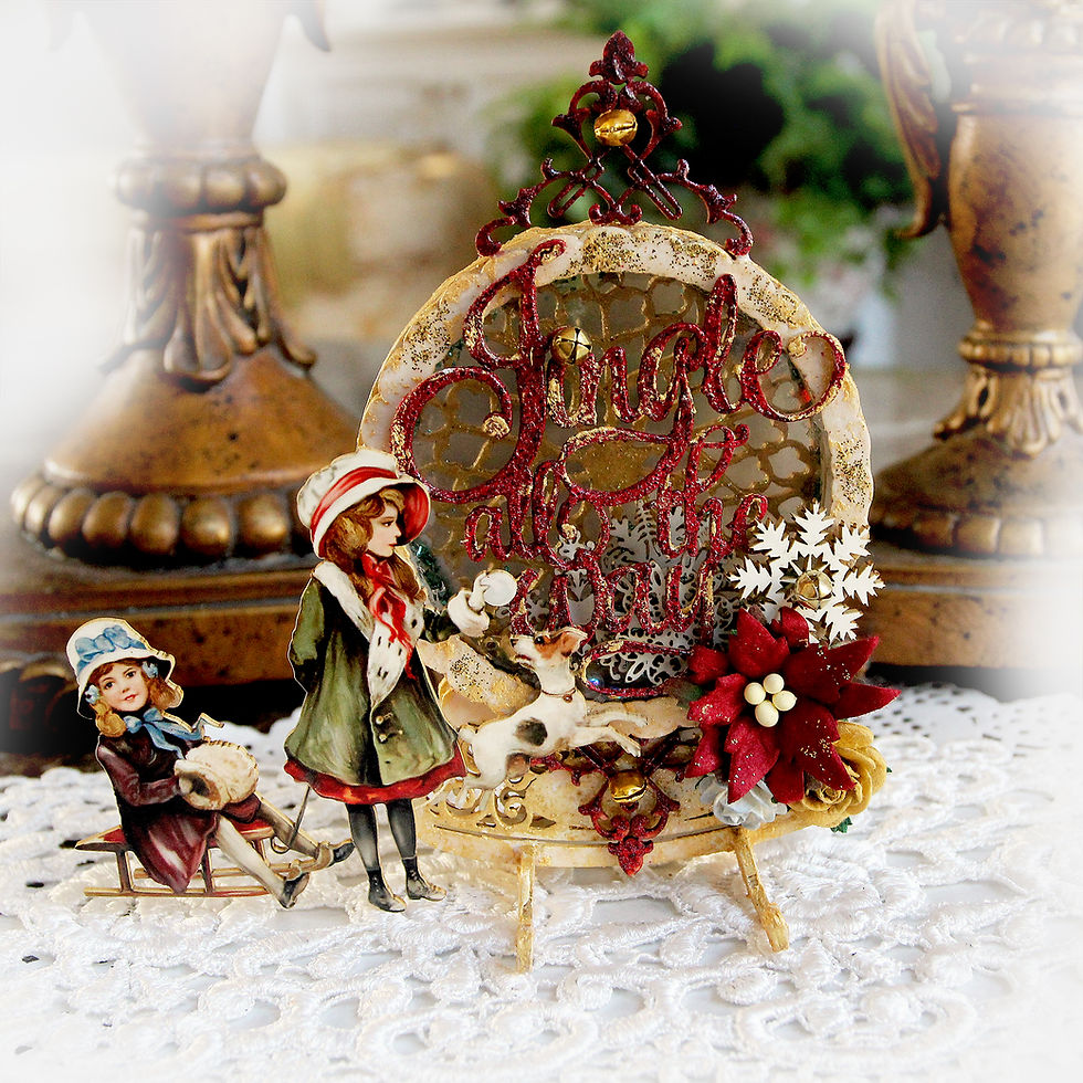 Thumbnail: Beautiful Box Snow Globe Shaker Box With Stand DIY Kit