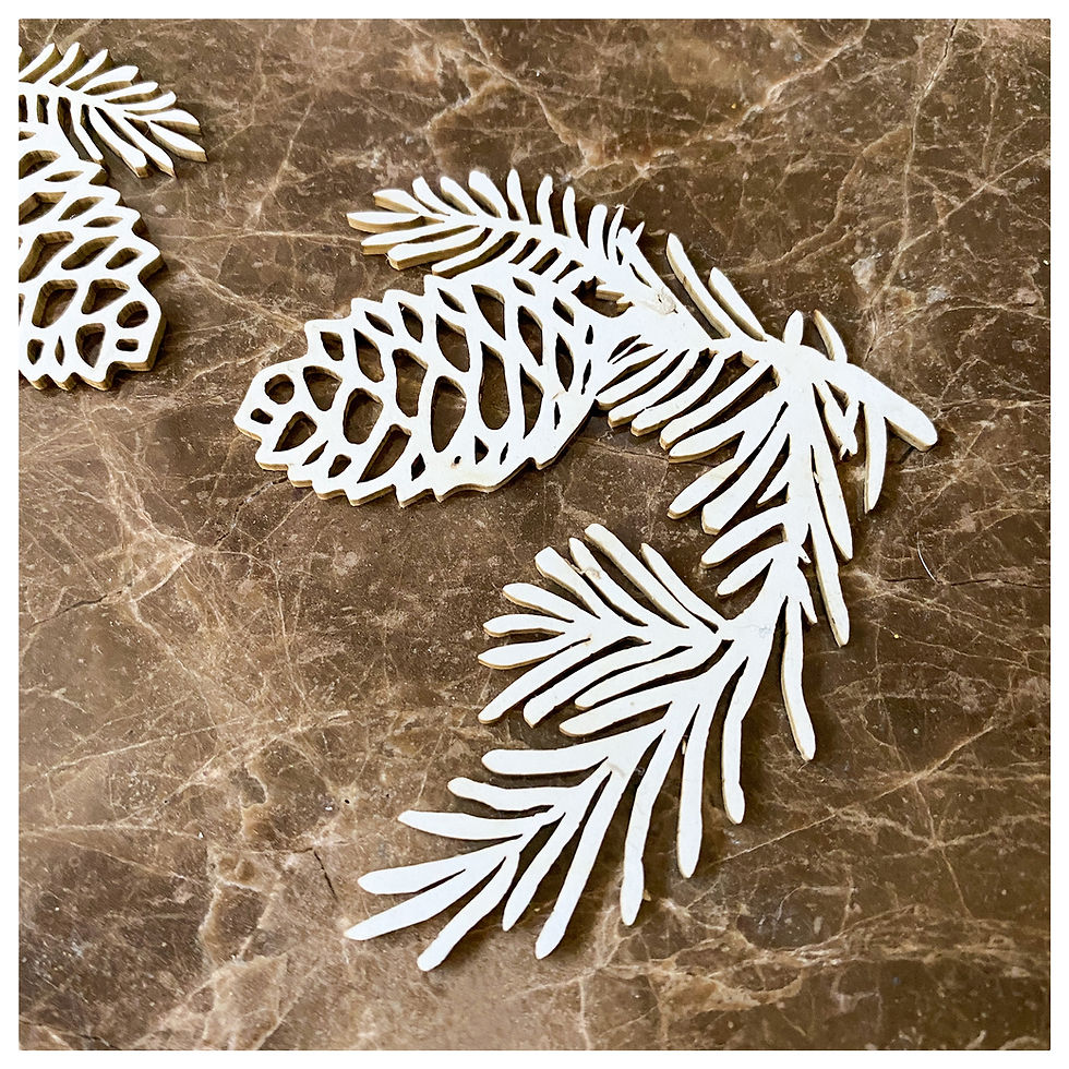 Thumbnail: Beautiful Board Small Evergreen Corners Laser Cut Chipboard