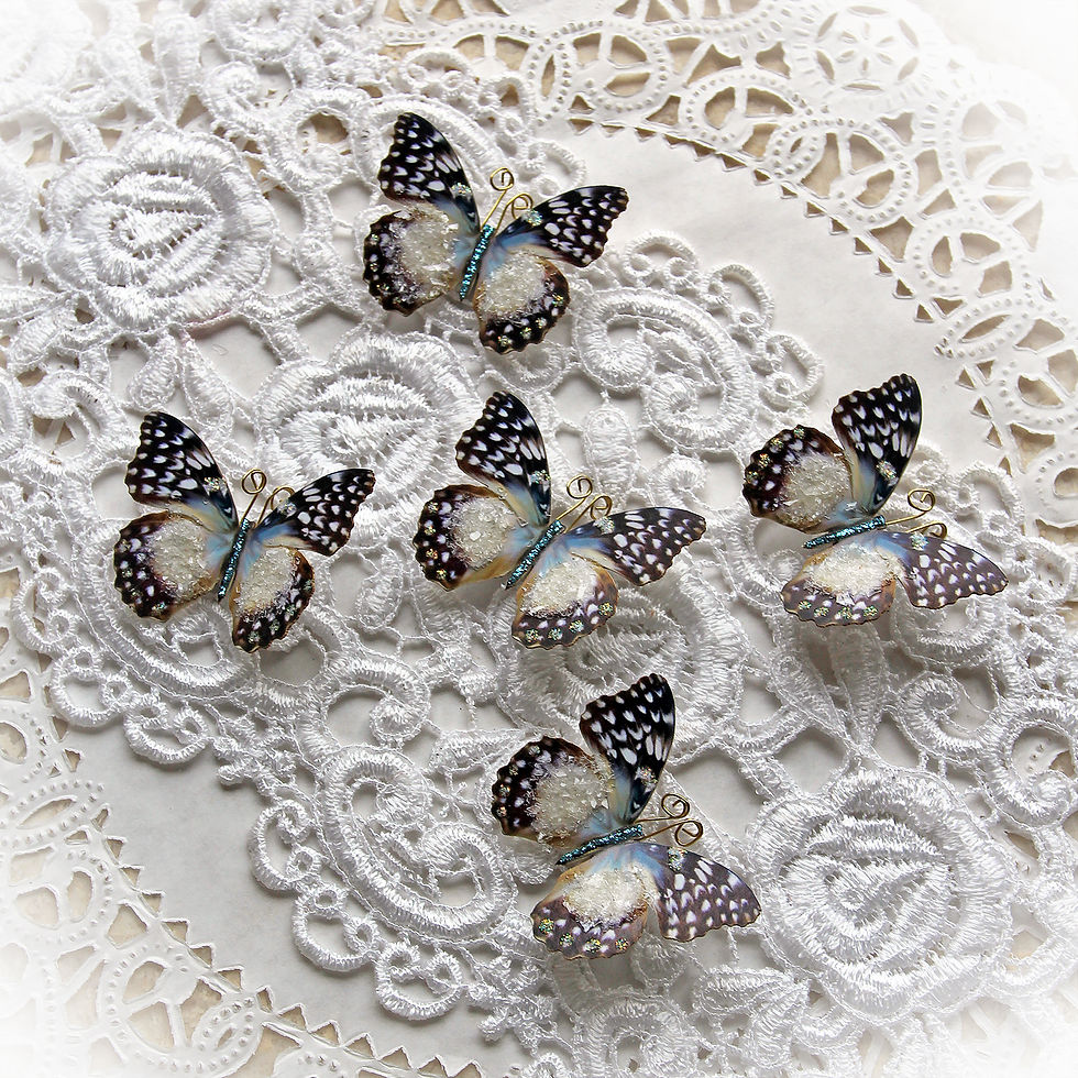 Thumbnail: Tiny Treasures Mid Winter's Dream Glitter Glass Butterflies