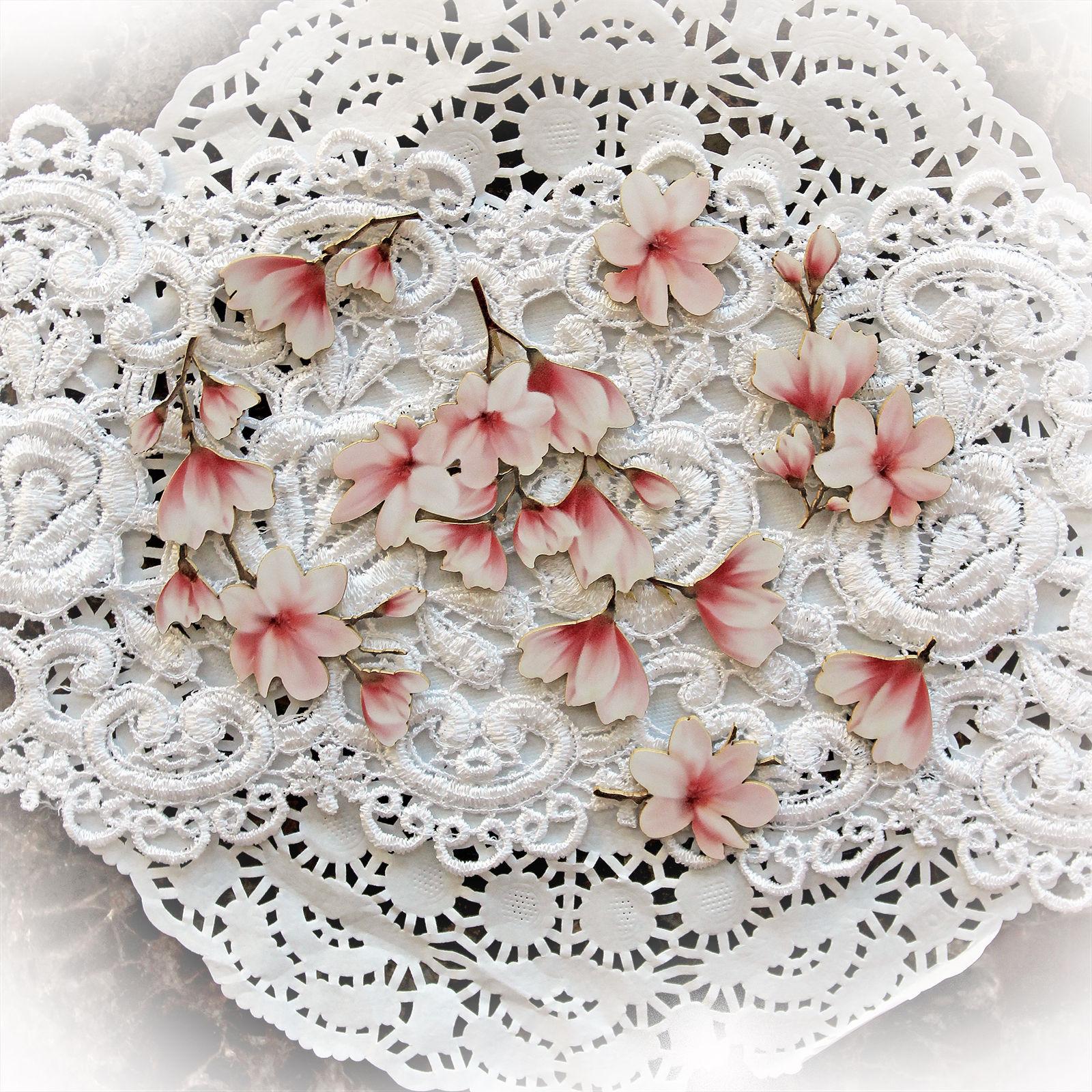 Printed Beautiful Board Large Tuck It In Cherry Blossoms Laser Cut Chipboa