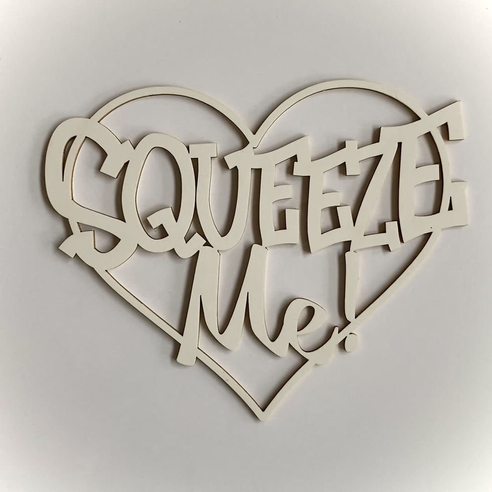 Thumbnail: Beautiful Words Large Squeeze Me Laser Cut Chipboard