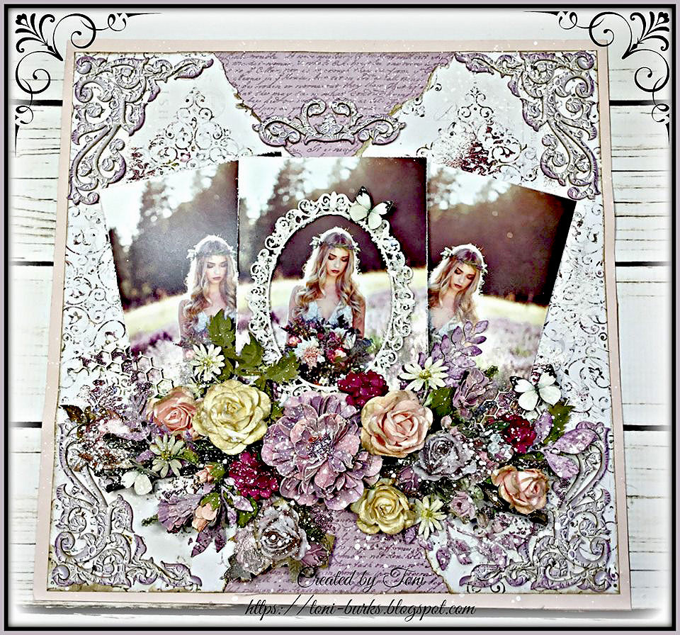 Thumbnail: Beautiful Board 6 Piece Large Texture Pattern In Purple Laser Cut Chipboa