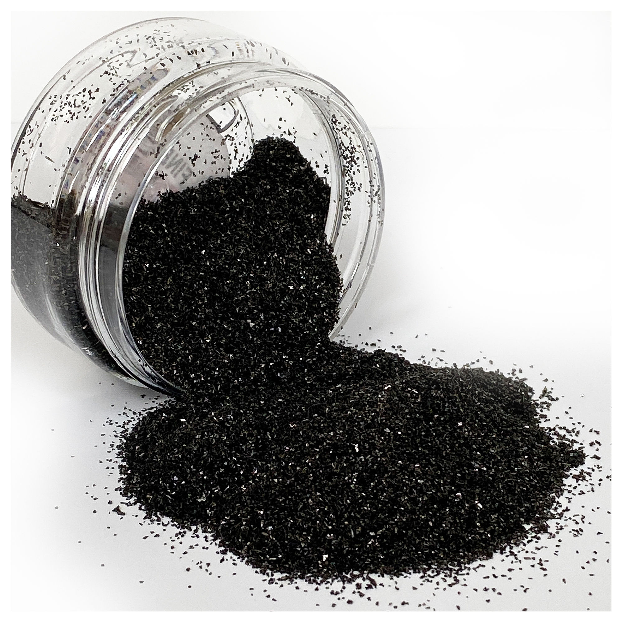 .5 Ounce Fine Black Magic German Glitter Glass