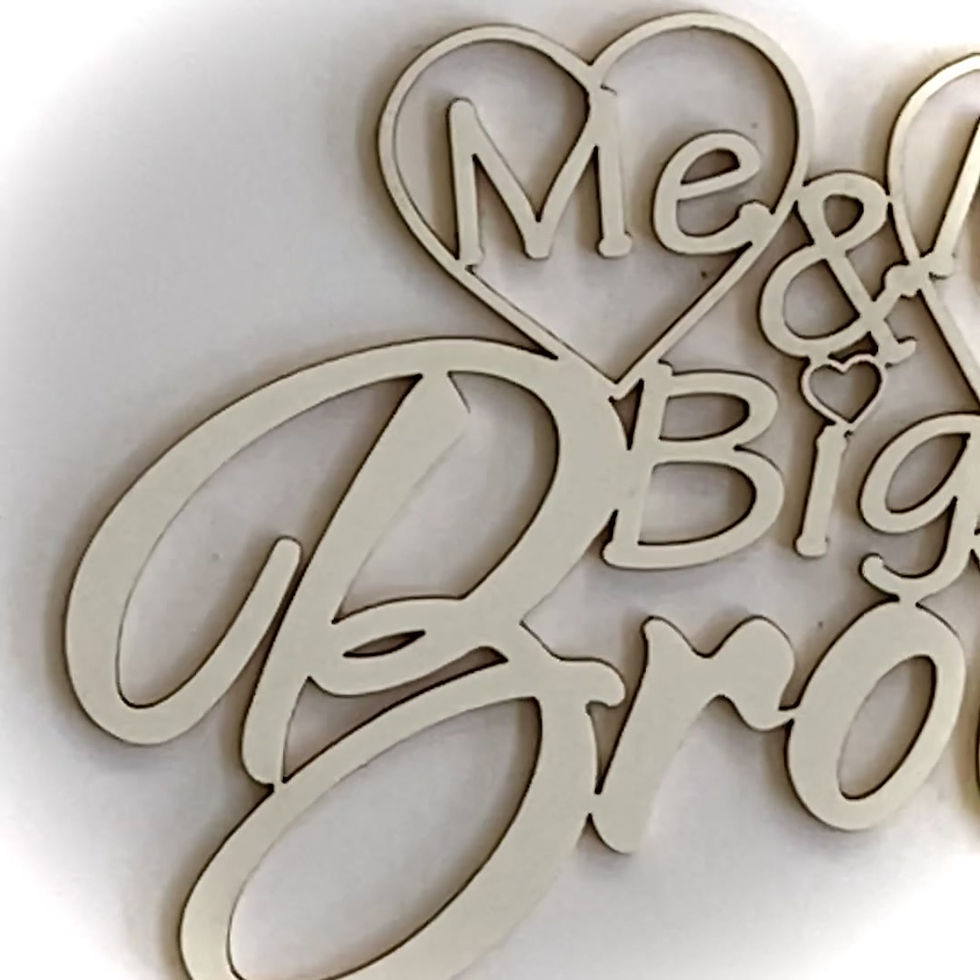 Thumbnail: Beautiful Word Medium Me & My Big Brother Laser Cut Chipboard