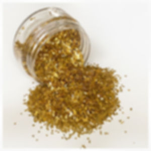 2 Ounce Honey Gold Shard German Glitter Glass