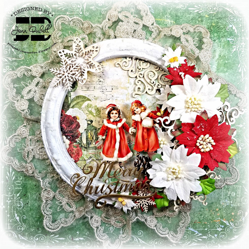 Thumbnail: Beautiful Board Victorian Snowflake Doily Set Laser Cut Chipboard