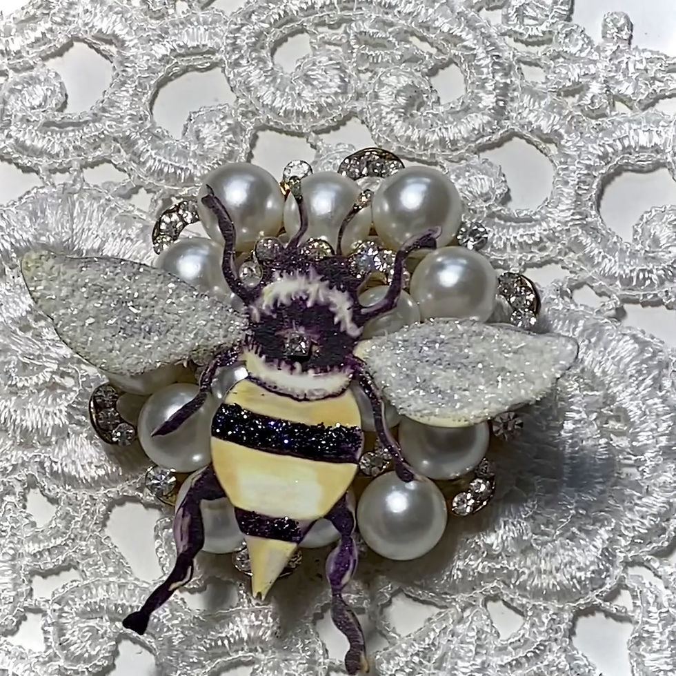 Thumbnail: Sugar Bees Premium Paper Glitter Glass Bee Set