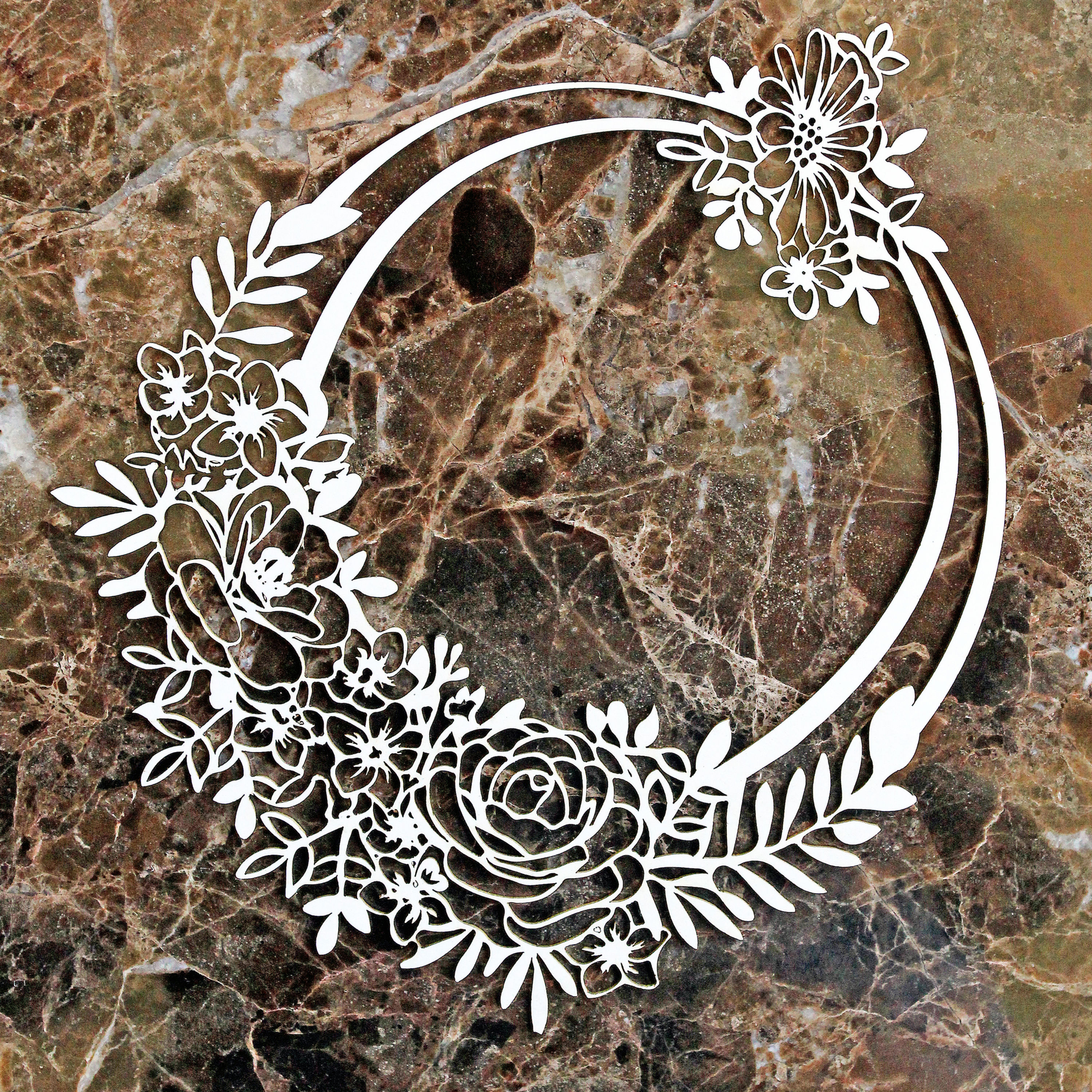 Beautiful Board Medium Beautiful Day Elegance Frame Laser Cut Chipboard