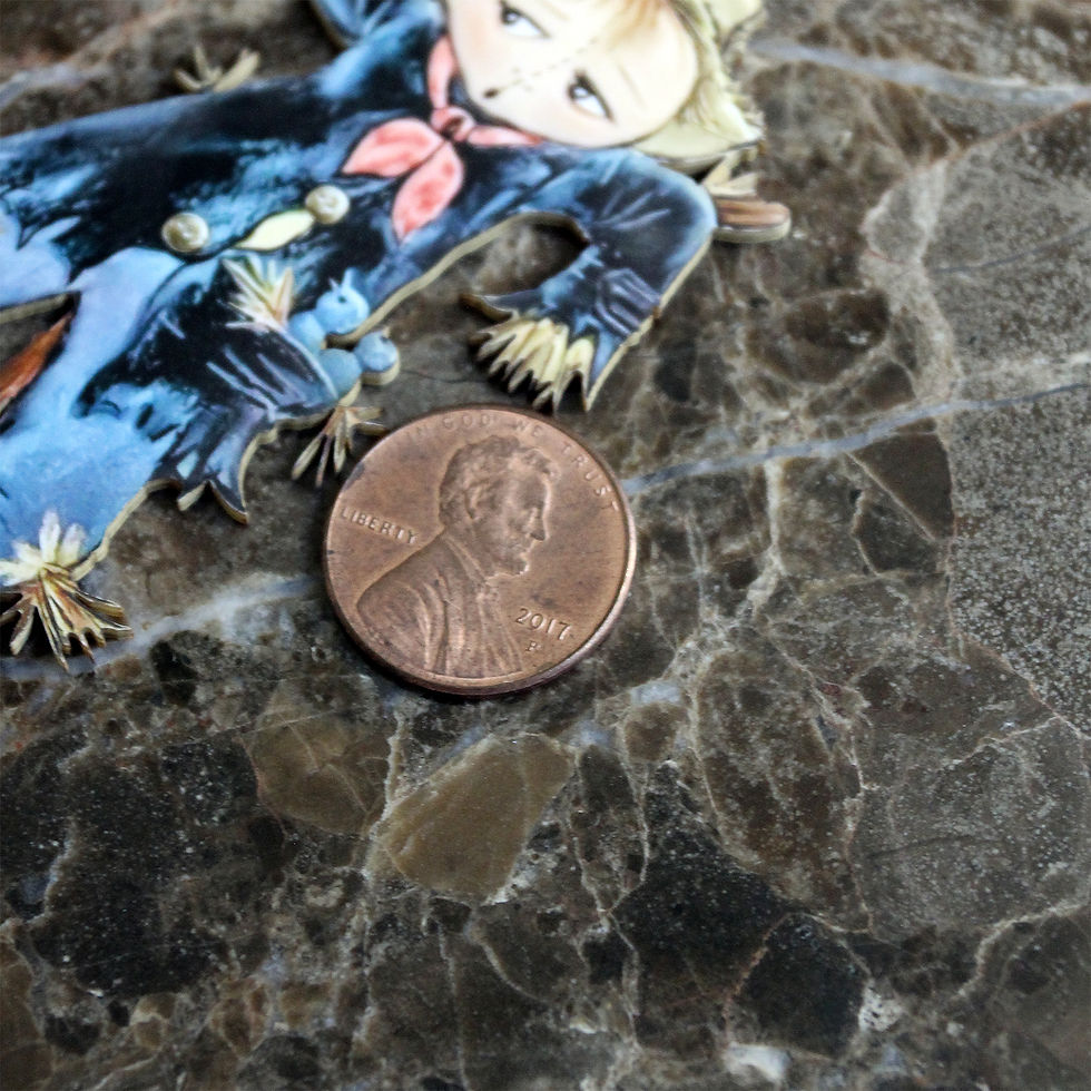 Thumbnail: Printed Beautiful Board  Small  Little  Scarecrow Laser Cut Chipboard
