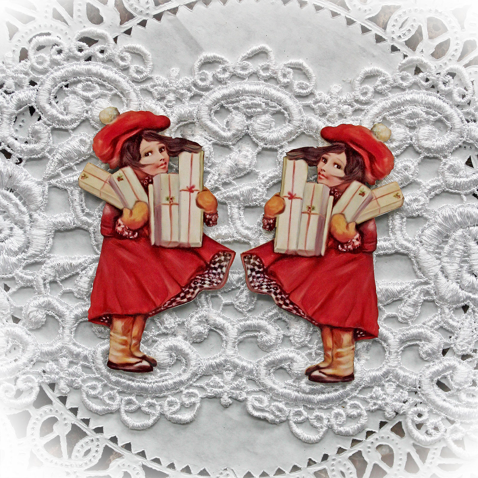 Printed Beautiful Board Small Christmas Joy Laser Cut Chipboard