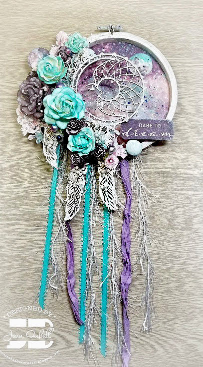 Thumbnail: Teal And White Roses & Leaves Mulberry  Flowers