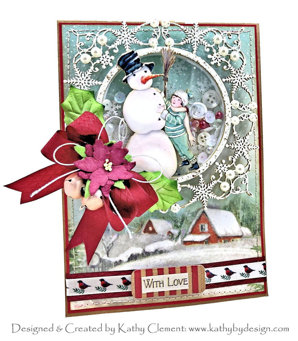 Thumbnail: Beautiful Box Small Decorative Snowflake Shaker Box With Frame DIY Kit