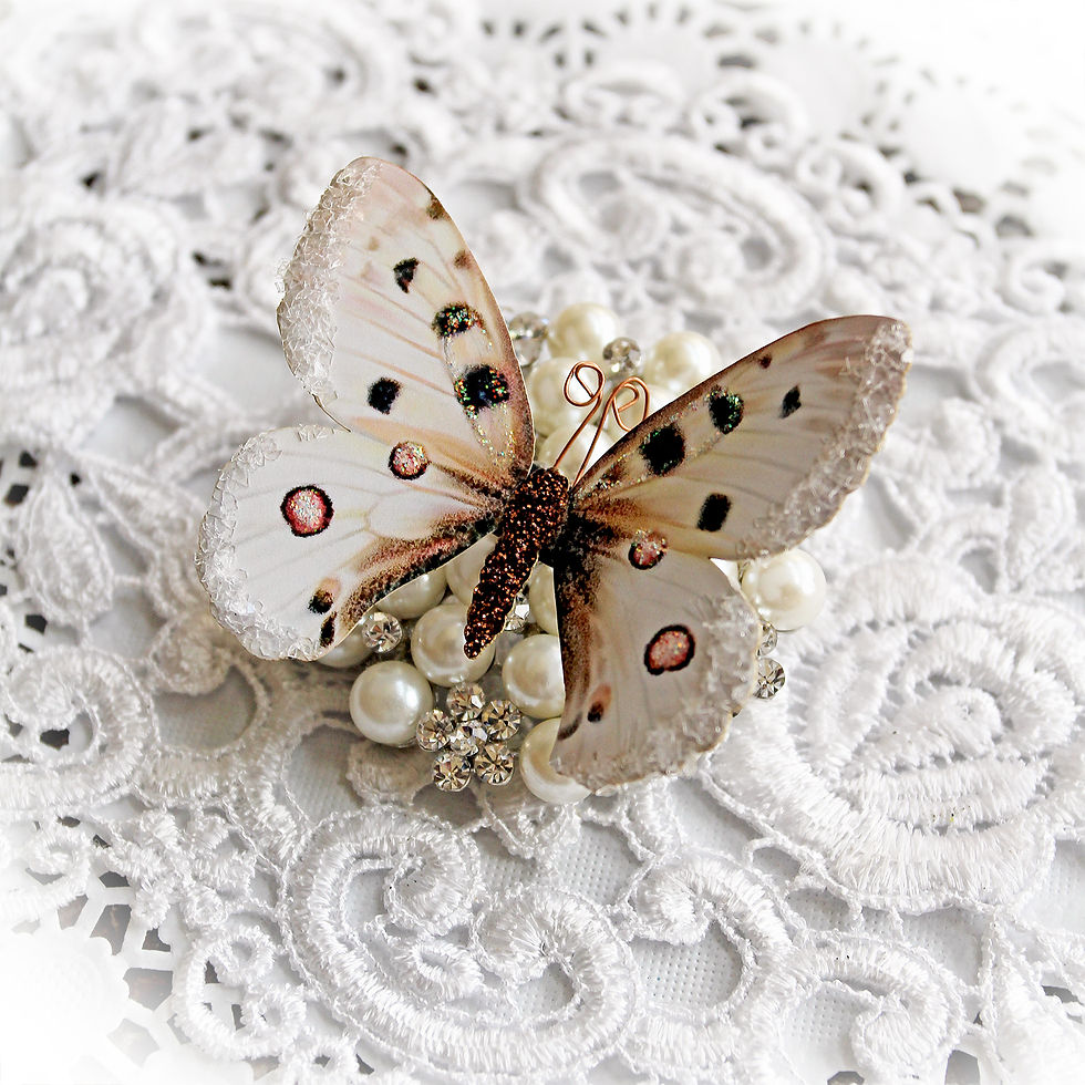 Thumbnail: True  Love Story Premium Paper Glitter Glass Butterflies