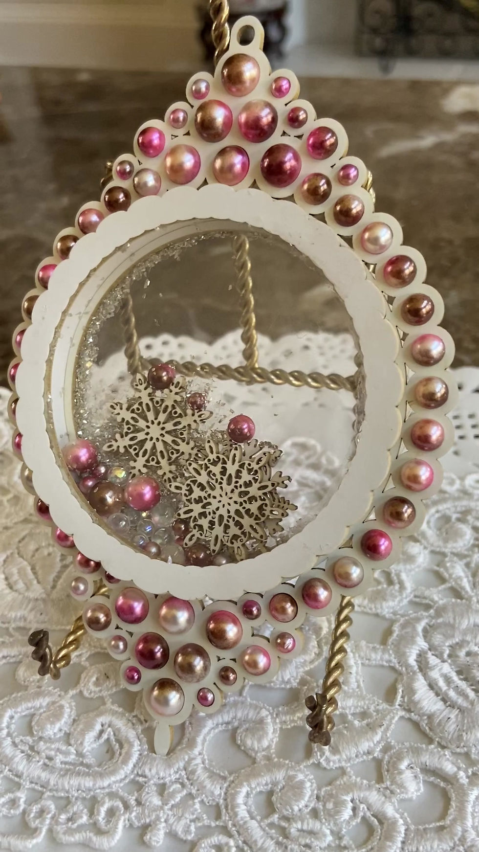 Thumbnail: Beautiful Box Ornament #2 Shaker Box Chipboard DIY Kit