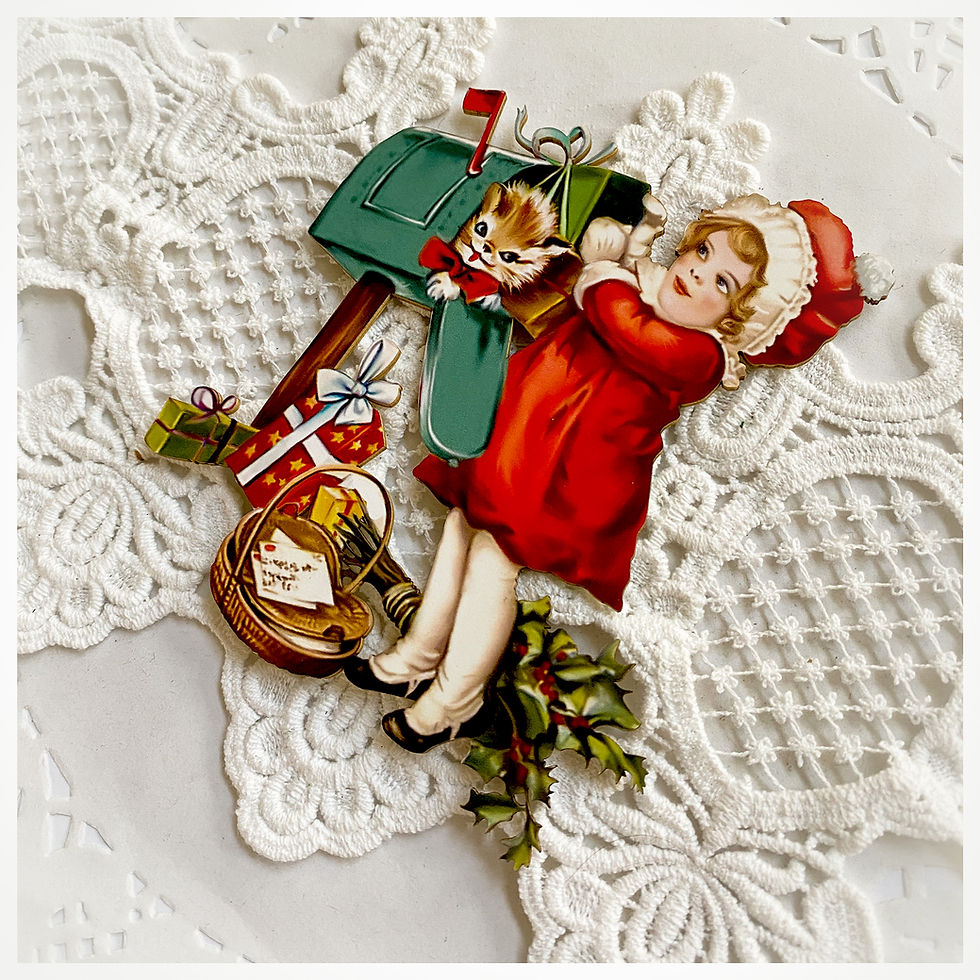 Thumbnail: Printed Beautiful Board Tiny Christmas Eve Chipboard