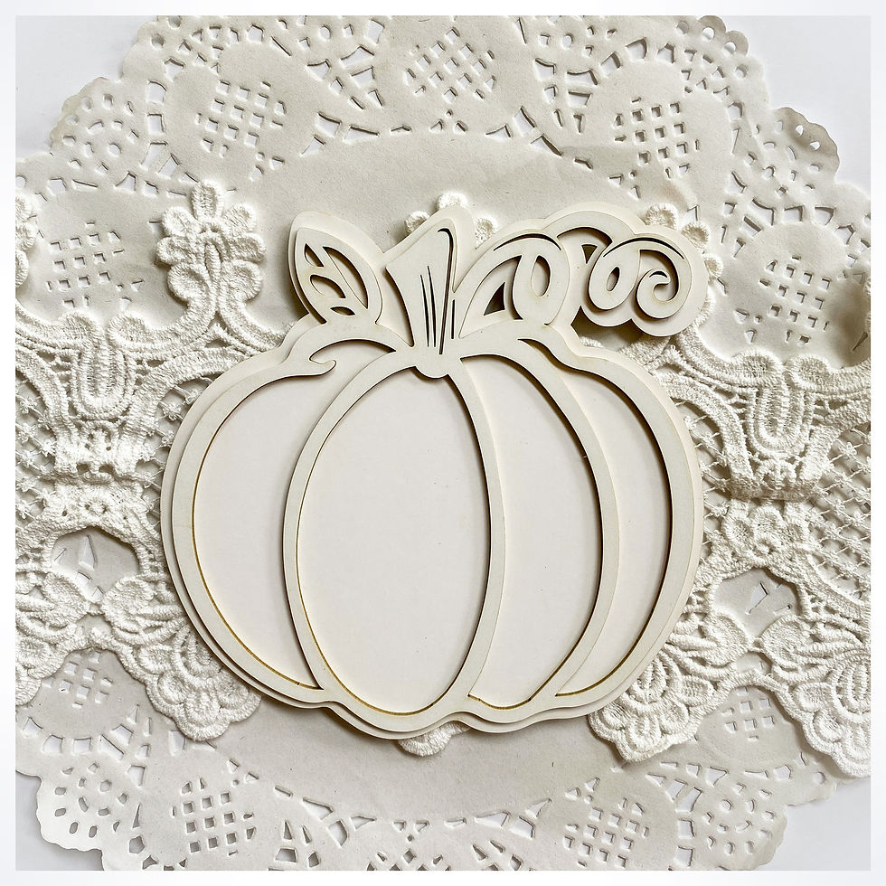 Thumbnail: Beautiful Board Stackable Pumpkin Patch Creative Palette Laser Cut Chipboar
