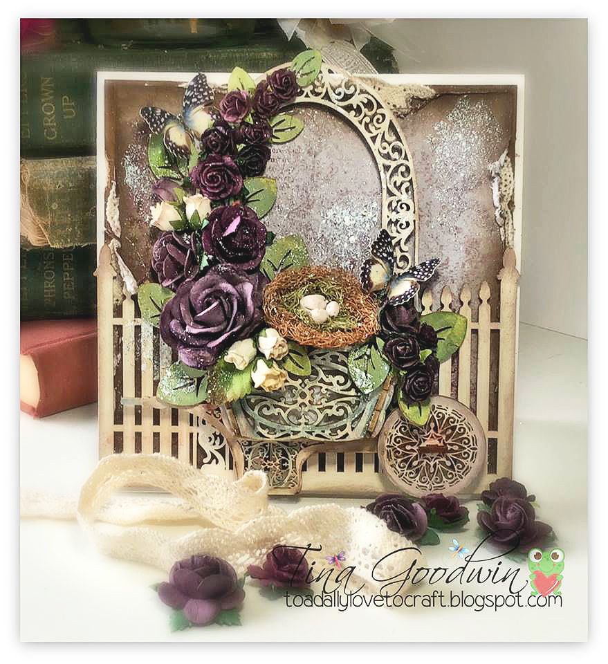 Thumbnail: Beautiful Board 3D Garden Party Wheelbarrow & Gate Do It Yourself Chipboard Kit
