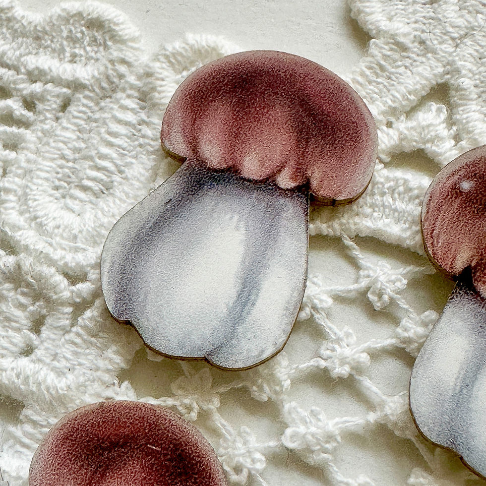 Thumbnail: Printed Beautiful Board Hello Autumn Mushrooms Tuck It In Set