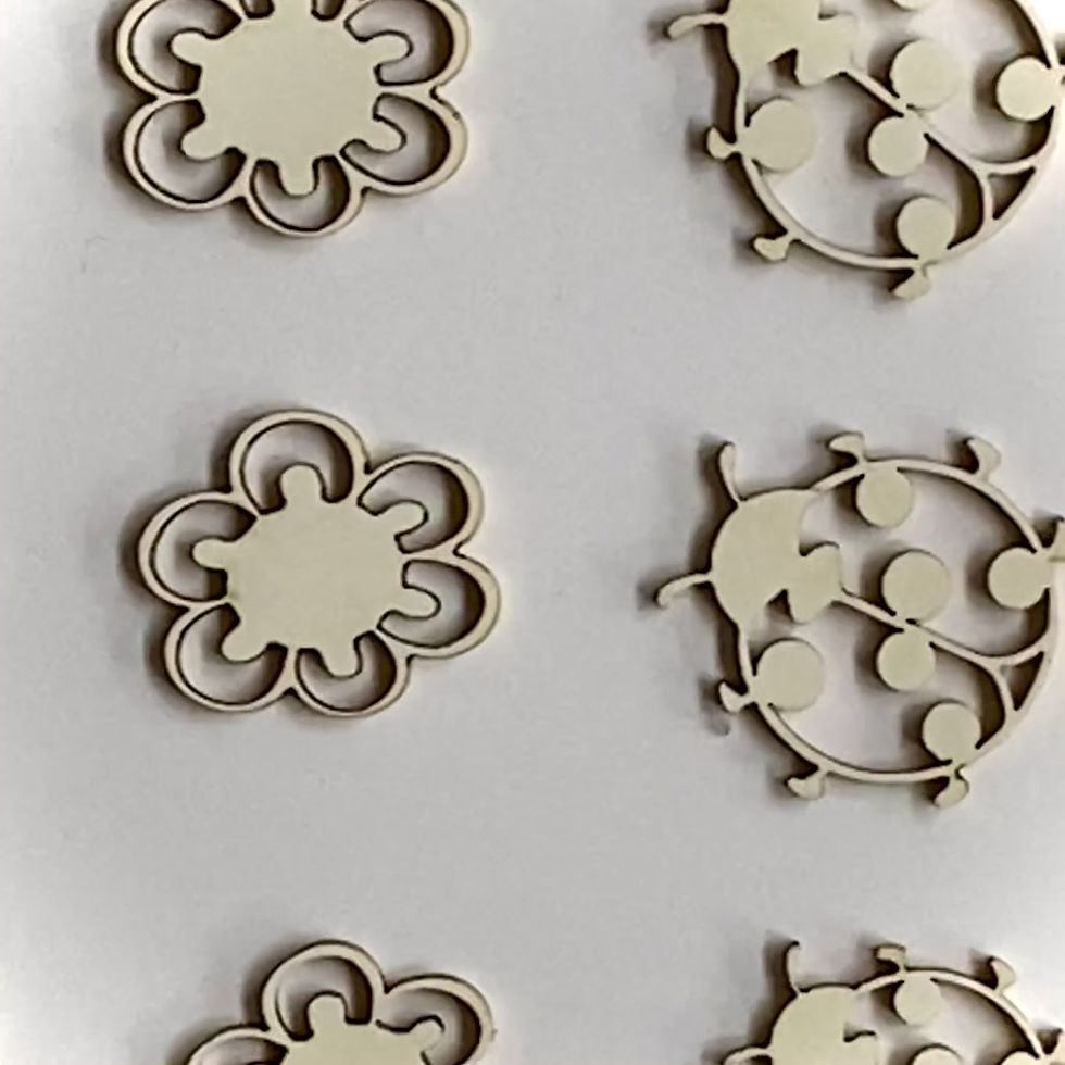 Thumbnail: Beautiful Lady Bugs Small 9 Piece Set  Laser Cut Chipboard