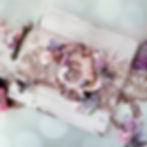 Thumbnail: Lavender Roses And Leaves Mulberry Paper Flower Set