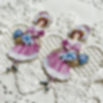Thumbnail: Printed Beautiful Board Flower Girl Tansy Laser Cut Chipboard