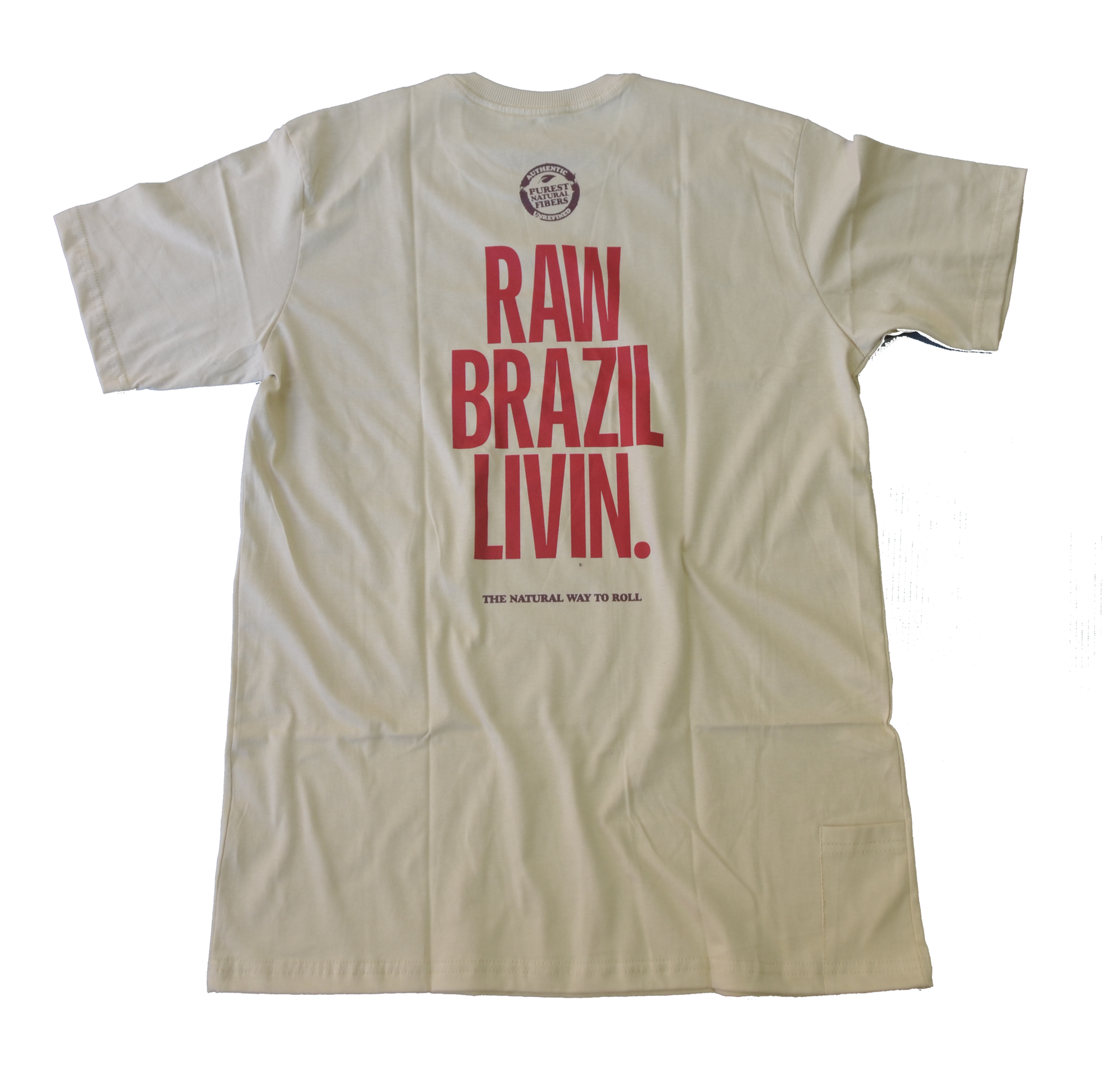 CAMISETA #rawbrazil RAW BRAZIL LIVIN BEGE