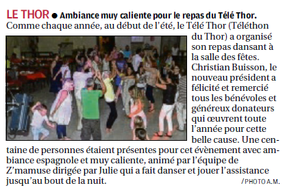 article téléthon Le Thor LA PROVENCE
