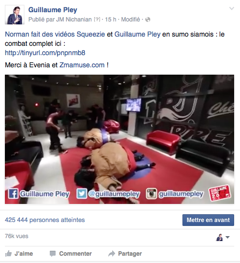 Combats de sumos Norman Squeezie NRJ