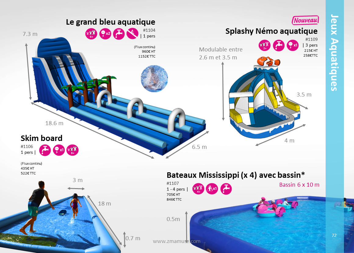 animations aquatiques