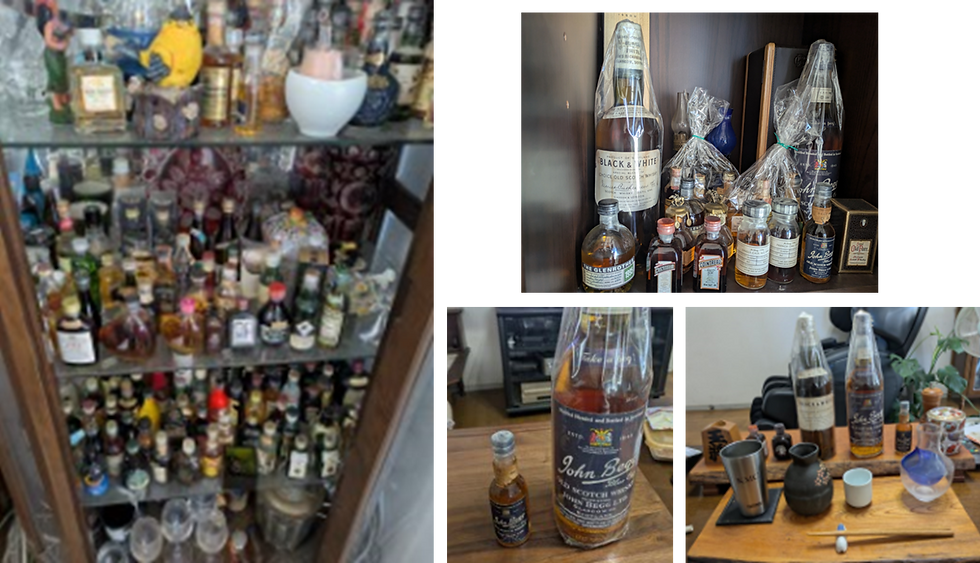収集している洋酒小瓶