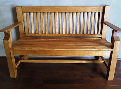 custom birch bench
