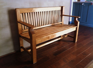 custom birch bench