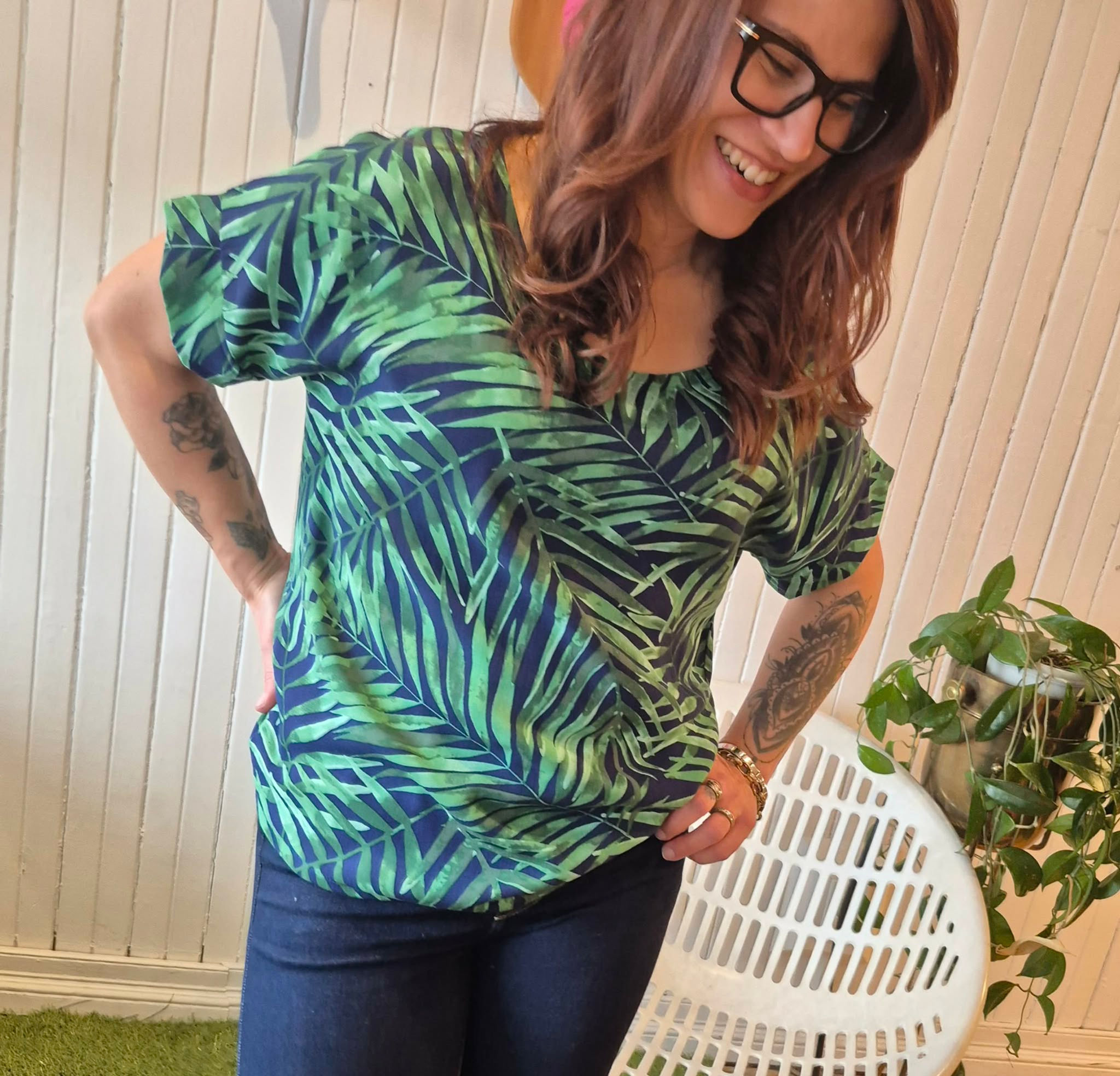 TopFeuillage Marine.Vert