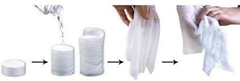 Magic Coin Compress Facial Coin Tablet Tissue Wipes Napkin 50pc
