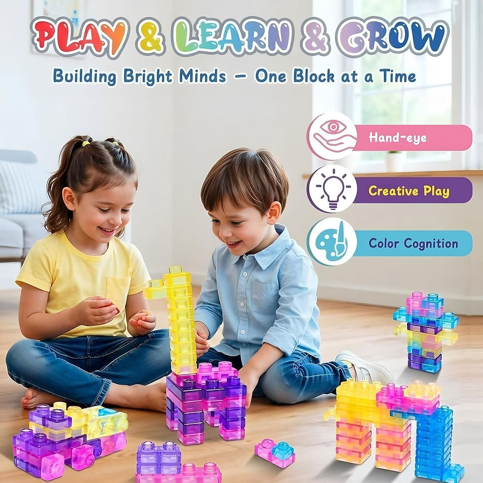 Thumbnail: Sensory Soft Magic Gummy Building Blocks Squishy Stacking Toy Set 24 PCS-