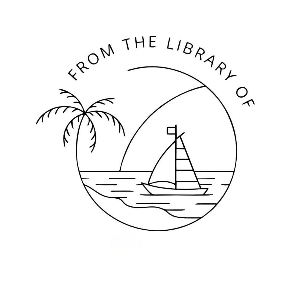 Thumbnail: Kunya Personalised Book Stamp with Your Name(3.5 cm Dia), customised for Stam...