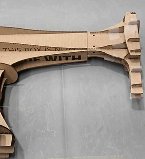 Cardboard Mockup of sculpture concept