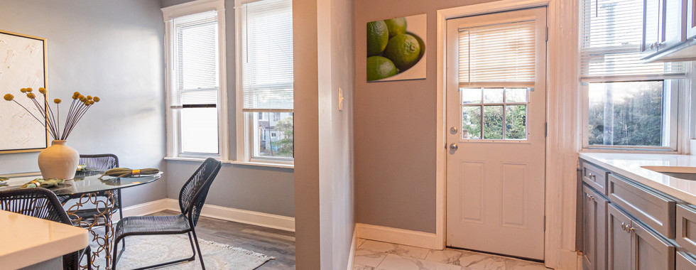Kitchen and Dining  room at  new listing in Historic Montebello baltimore city