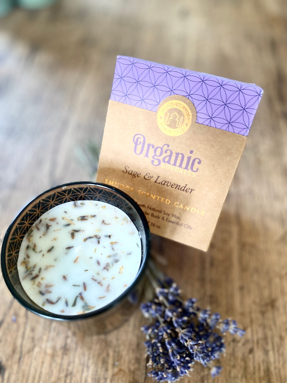 Thumbnail: Organic Goodness Geurkaars | Lavendel & Salie