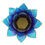 Thumbnail: Lotus sfeerlicht violet-blauw met goudrand