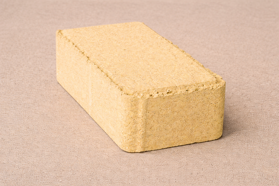 Piso Retangular Amarelo