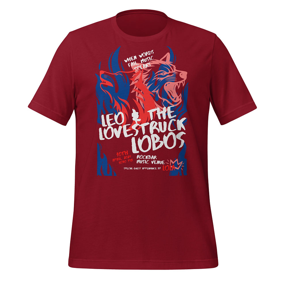 Thumbnail: Leo & the Lovestruck Lobos Tee - Pick your Size and Color