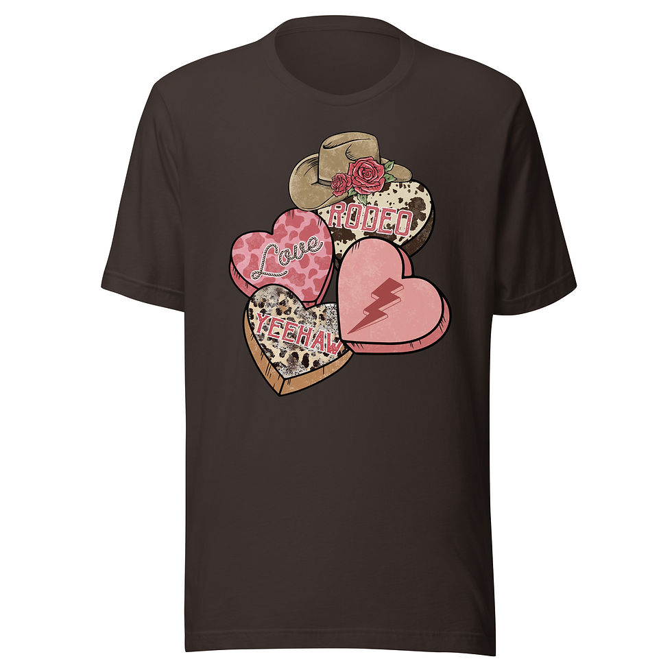 Thumbnail: Cowboy Convo Hearts Tee - PICK YOUR COLOR