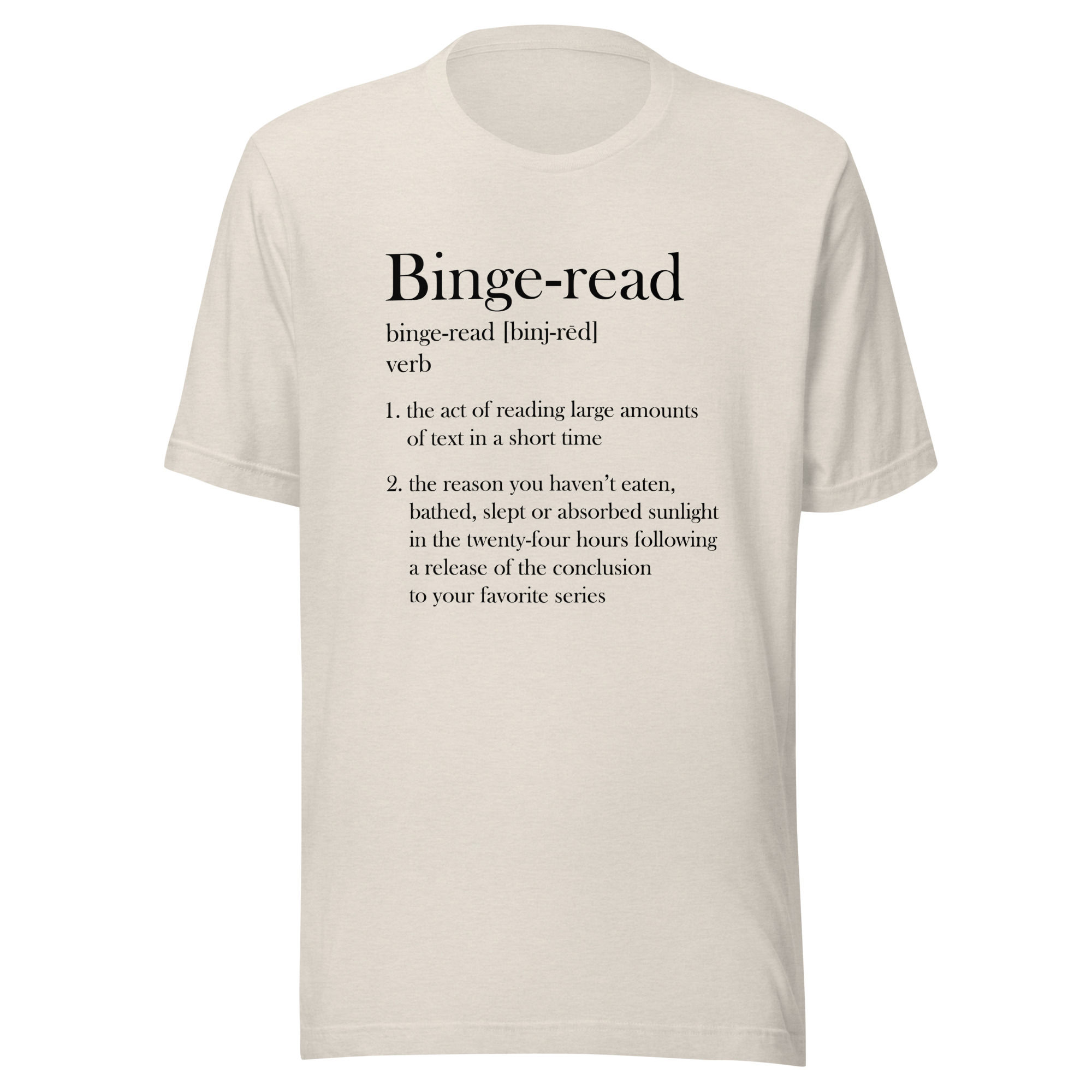 Binge Read Definition Tee - PICK YOUR COLOR