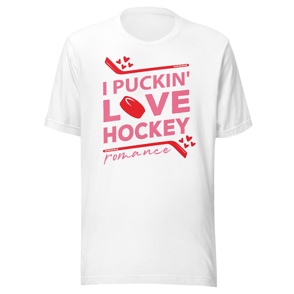 Thumbnail: I Puckin' Love Hockey Romance Tee - PICK YOUR COLOR