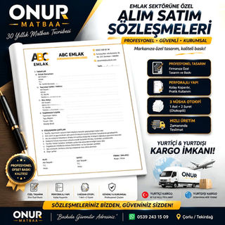 Çorlu Emlak Sözleşmesi Baskı
Çorlu Sözleşme Baskı