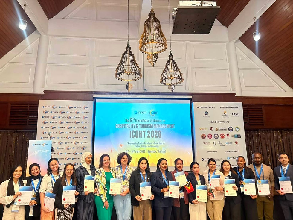 AU MBA-HTM Students Earn International Recognition at ICOHT 2026