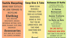 Textile Recycling, Swap Tables & Pumpkin Painting - October 23rd, 11a - 3p