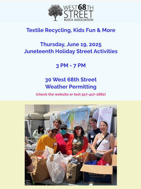 June 19 Textile Recycling, Kids Fun & more